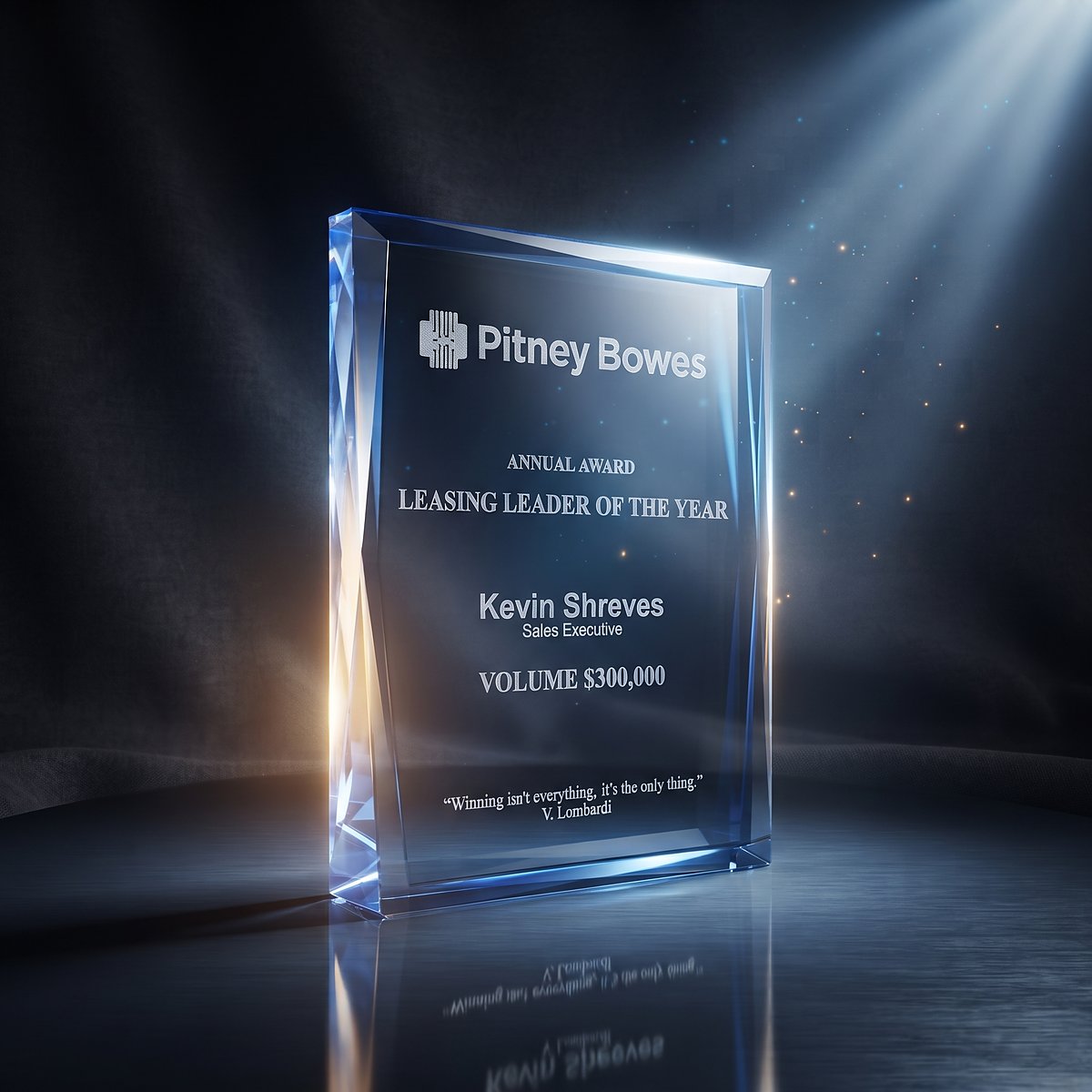 Executive Rectangle Lumi-Glaze Award