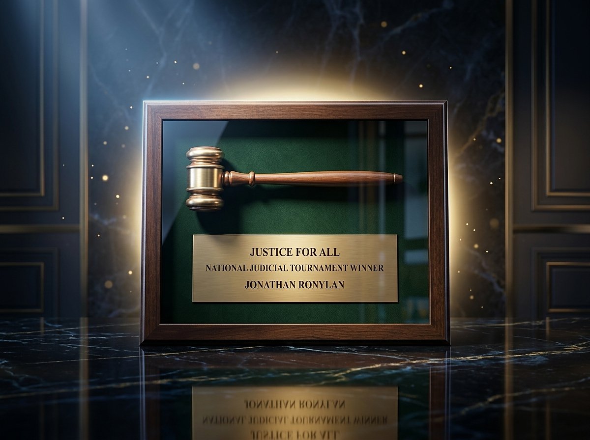 Gavel Shadow Frame Award