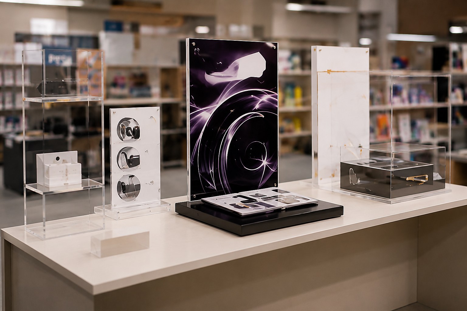 Custom & POP displays — merchandised on the retail floor