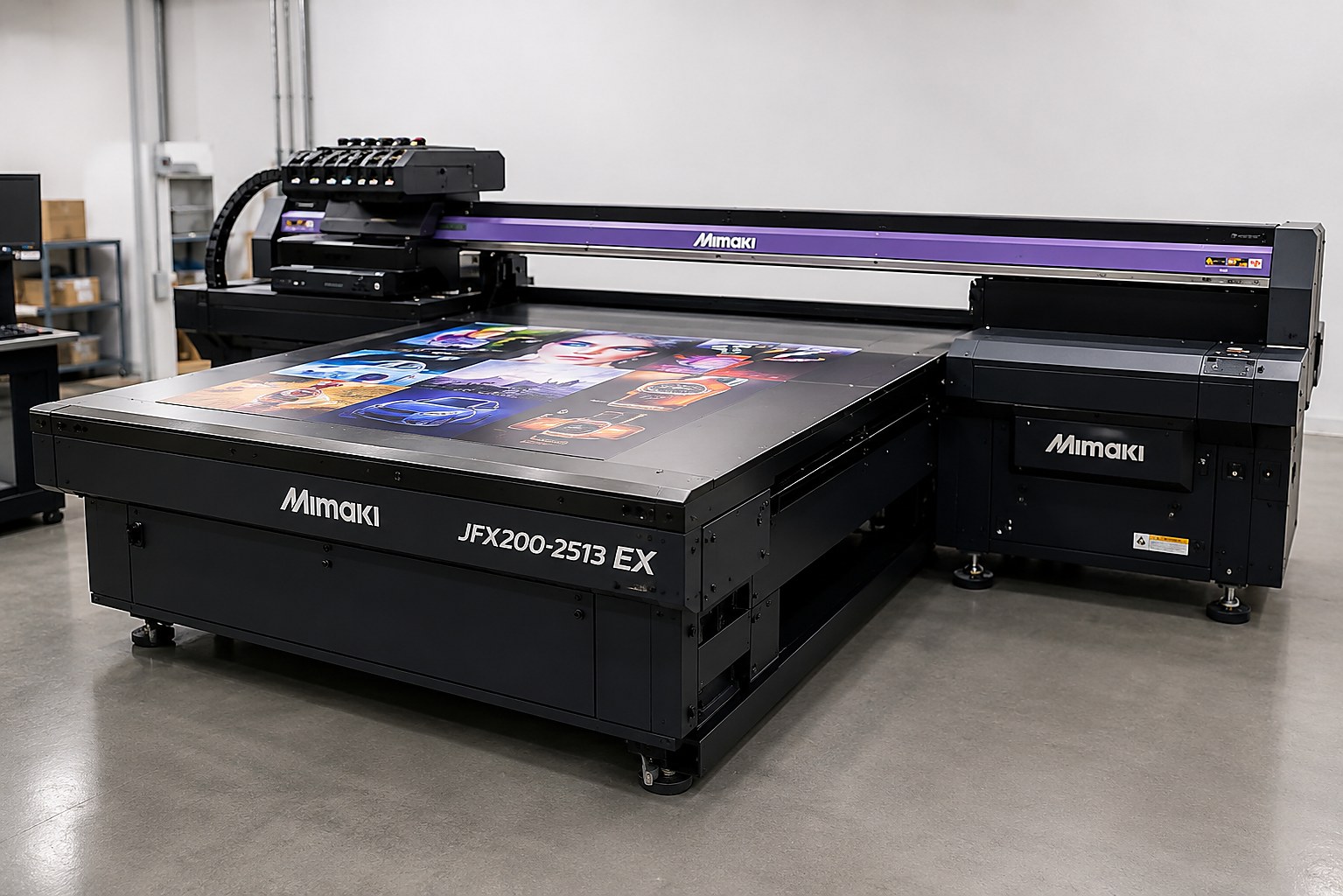UV flatbed printing — full colour, direct to rigid panel